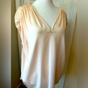 Vince silk Blush top size L like new